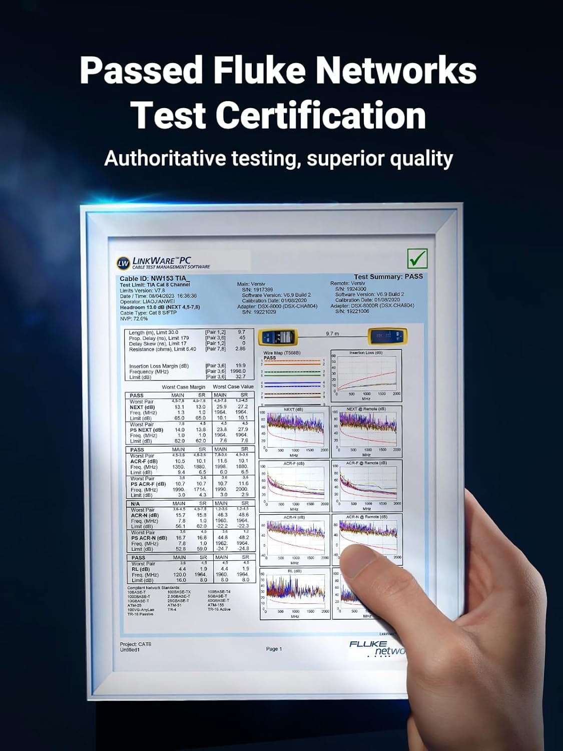 UGREEN CAT 8 Ethernet Cable 40Gbps 2000MHz High Speed F/FTP POE RJ45 LAN Braided Network Cord Compatible with Xbox One Switch PS5 PS4 WiFi Extender Router Modem Patch Panel 1M
